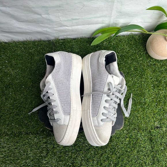 P448 Thea Low Top Sneakers in Stardust Silver Multi size 37 US 7 gently used - Picture 13 of 16